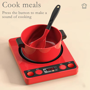 Juego de Juguetes de Cocina para Niños de 2 a 4 Años, Juego de Vajilla y Cubiertos para Niños, Juego de Cocina Feliz para Niños, Juguetes de Chef para Casa de Juegos - Product Image 4