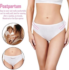 Sous-vêtements jetables pour femmes 100% coton blanc stérilisé culotte respirant femmes enceintes caleçons pour voyage SPA - Product Image 6