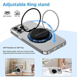 Soporte Ligero para Teléfono Móvil, Mini Soporte Plegable Portátil con Rotación de 360 Grados, Fuerte Succión Magnética, Anillo Metálico Flexible - Product Image 4