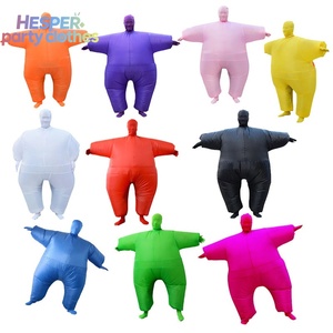 Costume gonflable intégral HESPER, combinaison verte, taille unique, unisexe, adultes, déguisement amusant, fête d'Halloween, Noël - Product Image 1