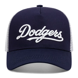 Casquette de baseball classique personnalisée en maille respirante pour la vente en gros, casquette de camionneur en mousse à 5 panneaux avec logo brodé 3D personnalisé - Product Image 6