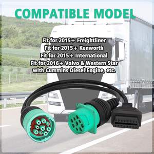 J1939 9针至OBD 2公适配器电缆，用于电子机器应用 - Product Image 3