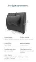 Nouveau style siège de voiture chaise de bureau oreiller lombaire mousse à mémoire lombaire et coccyx soutien coussin de dos