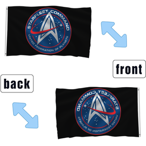 Bandera de Comando de la Flota Estelar de <span class=keywords><strong>Star</strong></span> <span class=keywords><strong>Trek</strong></span>, 3x5 pies, Bandera de <span class=keywords><strong>Película</strong></span> de Ciencia Ficción, Poliéster de Doble Cara, para Decoración de Pared del Hogar para Fanáticos - Product Image 2