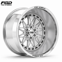 Roue forgée FGD 26 28 pouces en aluminium T6061 à rayons en H 6x135 6x139.7 pour amélioration esthétique des pick-up RAM Ford robustes