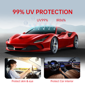 Película para Ventanas de Automóviles, Bloqueo de Rayos UV, Rechazo de Calor, Película de Privacidad para Ventanas <span class=keywords><strong>Delanteras</strong></span> y Traseras de Automóviles - Product Image 1