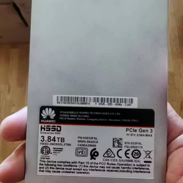 02354WUQ  OceanStor Dorado 5000/5300 3.84TB  SSD NVME  Solid State Disk  for Huawei  Need to Order
