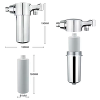 Filtre de douche multi-étapes Hidly moderne et écologique au charbon actif pour éliminer le chlore et le fluorure – Le meilleur filtre pour l'eau de douche