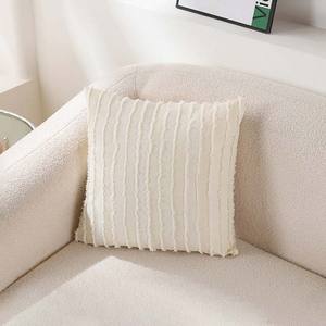 Coussin décoratif en coton et lin <span class=keywords><strong>de</strong></span> style classique, simple et moderne, 45x45 cm, motif géométrique, pour canapé, pour salon - Product Image 5