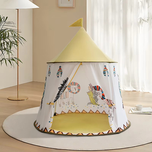 Haute qualité Style indien grande maison d'attractions océan <span class=keywords><strong>piscine</strong></span> à balles intérieur extérieur lit pour enfants tente vente en gros château de princesse - Product Image 5