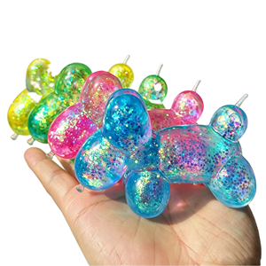 Southpeak Palloncino a forma di Cane con Paillettes, Giocattolo Sensoriale Morbido con Ripieno di Maltosio, Strumento per Alleviare ADHD, <span class=keywords><strong>Autismo</strong></span> e Ansia, Cucciolo Mochi a Lenta Risalita 100g - Product Image 1