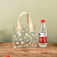 Sac fourre-tout en PVC transparent personnalisable Daisy pour festival de la mi-automne et mariage pour emballage de bonbons