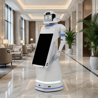 Robot de Servicio Humanoide con IA, Navegación Autónoma, Robot de Bienvenida con Pantalla Táctil para Recepción en Aeropuertos, Centros Comerciales y Hospitales