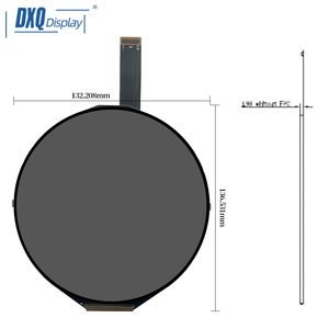 หน้าจอ LCD ทรงกลม TFT ขนาด 5 นิ้ว DXQ ความละเอียด 1080p โมดูลแสดงผลแบบวงกลม หน้าจอทรงกลม หน้าจอวงกลม หน้าจอทรงกลมสำหรับมาตรวัดความเร็ว - Product Image 4