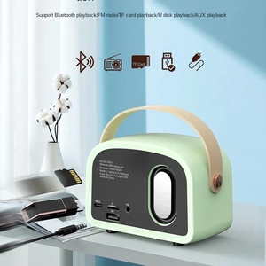 Mini retro cổ điển Bass màu xanh răng Loa di động không dây TGS loa với <span class=keywords><strong>TF</strong></span> âm nhạc Máy nghe nhạc - Product Image 5