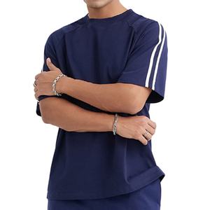 Camisetas de Gimnasio al por Mayor, Lisas, de Algodón Grueso de 260 g/m², Unisex, de Manga Corta y Raglán para Hombre - Product Image 2