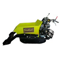 Dumper sur chenilles de 500 kg avec chargement et basculement hydrauliques