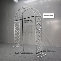 Arche de mariage en métal, treillis, grille, support pour plantes grimpantes, support à fleurs pour la décoration de cour extérieure, de jardin de roses ou de portail