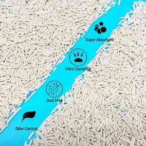 Produits de nettoyage et de toilettage pour animaux de compagnie, litière pour chat en tofu agglomérante 6L 2,5KG, sable pour chat - Product Image 6