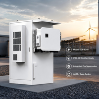 Système de stockage d'énergie commercial Runhang GCB-E240 125kW 241kWh, batterie LiFePO4, armoire industrielle IP54, système anti-incendie, OEM