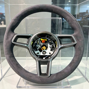 Volante Deportivo Completo de Alcántara para <span class=keywords><strong>Porsche</strong></span> 991 991.2 992 718 Boxster Cayman Macan <span class=keywords><strong>Cayenne</strong></span> 958, Volante de Repuesto Deportivo - Product Image 1