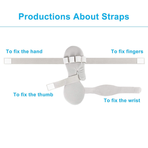 Récupération des blessures atrophie musculaire poignets et doigts fixes protection peluche velours oreiller course immobilisateur repos main attelle - Product Image 2