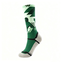 Chaussettes de ski en laine mérinos à motif de dessin animé pour enfants avec logo personnalisé, chaussettes hautes pour garçons et filles, chaussettes thermiques d'hiver pour le snowboard