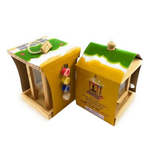 Houten Vogelhuis, Vogelhuis Met Roofdierwacht, Nestkastvogelhuisje Voor Het Bekijken Van Wilde Vogels Buiten - Product Image 3