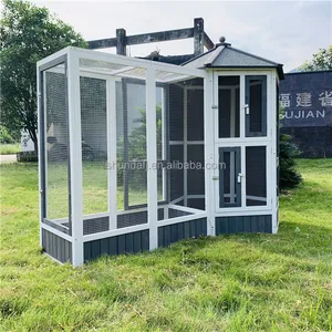 Bambu kuş kafesleri kuşlar için Aviaries SDB011 sıcak satıcı ahşap ahşap moda SHUNDA baskı Pet kafesleri, taşıyıcılar ve evler sürdürülebilir