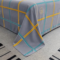 Kunden spezifische Bettlaken 1pc Big Size 230*300 bedruckte Polyester-Deckblatt Sommer Großhandel Super King Home Leinen Flach betttuch für Bett