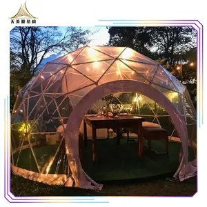 Inflatable Jelas PVC Tahan Air 4-6 Orang Ice Hut Igloo Dome Tenda untuk Dijual untuk Outdoor Restoran atau Kolam Renang