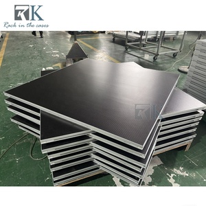 Plateforme de scène en aluminium antidérapante noire pour concerts - Product Image 4
