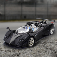 Modelo de Roadster Descapotable a Escala 1:24 de Aleación Fundida a Presión con Luces, Sonido, Retroceso y Puertas, Capó y Maletero Abribles