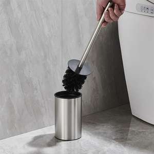 Juego de Escobilla de Inodoro de Acero Inoxidable con Soporte, Escobilla de Baño Independiente - Product Image 6