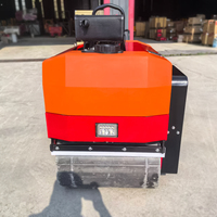 Hand-road-rouleau-compacteur 330kg 550kg 800kg machines de route compacteur de sol Compact rouleau Mini tambour petit tracteur compacteur