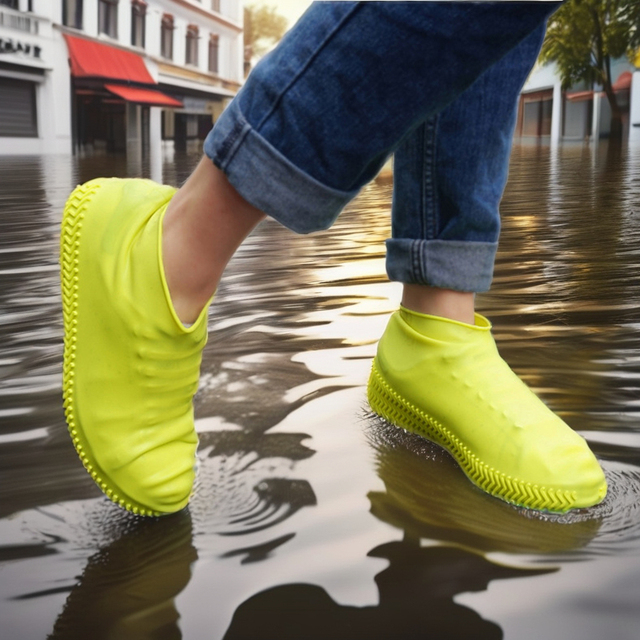 Wholesale Reusable Non-Slip Wear Resistant Waterproof Silicone Shoes Rain Covers for Shoes