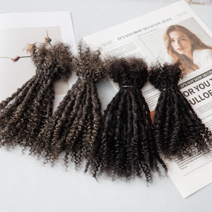 Extensions de cheveux tressés Goddess Locs naturels de 10 à 12 pouces, 0,3 à 0,4 <span class=keywords><strong>cm</strong></span>, doux pour la peau, durables, prix d'usine pour la beauté noire - Product Image 2