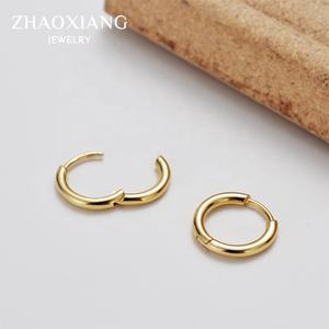Boucles d'oreilles créoles en argent sterling 925 pour femmes et hommes, cadeau de mariage, bijoux en or, breloques - Product Image 4