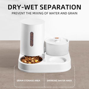 Nuevo Diseño, Dispensador de Agua y Comida Automático 2 en 1 Portátil y Sólido <span class=keywords><strong>para</strong></span> Mascotas, Bebedero Eléctrico USB <span class=keywords><strong>para</strong></span> Perros y Gatos - Product Image 3