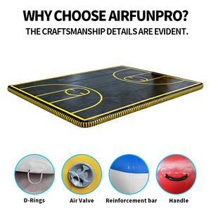 <span class=keywords><strong>Tapis</strong></span> <span class=keywords><strong>de</strong></span> gymnastique gonflable professionnel DWF <span class=keywords><strong>de</strong></span> qualité commerciale en PVC, pliable, 10m 12m, pour le basketball - Product Image 5