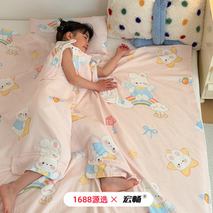 Hsh 0323 ถุงนอนเด็กแบบซองจดหมาย 1.5-2 จิน ใยถั่วเหลือง ระบายอากาศได้ดี สำหรับเด็ก ใช้ในฤดูร้อน - Product Image 1