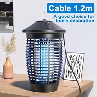 Con sensor de luz Dusk to Dawn Bug Zapper Outdoor, Mosquito Zapper, impermeable eléctrico Insect/Fly Trap Zapper