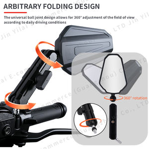 Venta al por mayor de accesorios de la motocicleta universal retrovisor plegable ATV Off-Road Dirt Bike espejo lateral <span class=keywords><strong>espejos</strong></span> de la motocicleta - Product Image 4