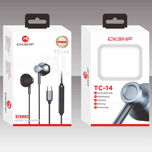 For CKSHP Xiaomi Gaming Wired Headset Type-C Interface 2025 IEM Earphones Factory Wholesale Customized Packing Metal Headphones