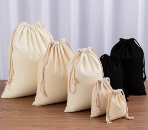 White Lightweight Gift Bags Breathable <b>Pouches</b> with <b>Drawstring</b> Reusable Packing Storage Bags for Wedding, Party, Birthday - Product Image 4
