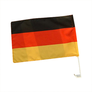 Bannières de drapeaux de voiture allemandes de fenêtre de 30x45cm 12x18in personnalisées avec le drapeau de sublimation de bâton sur la voiture - Product Image 2