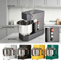 Mixer Spiral 7L Mesin Pengaduk Adonan Peralatan Pembuat Roti Pizza Rumahan 304 Stainless Steel Mixer Adonan Mangkuk Stainless Steel