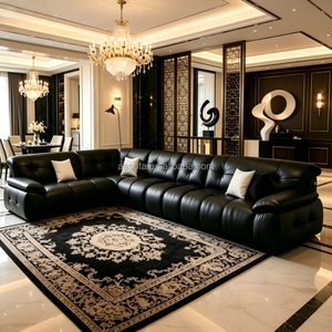 Sofás Modernos Extra Grandes de Cuero Genuino para Sala de Estar, Sofá Cama, Sofá Nube de Lujo, Sofá Seccional con Posiciones <span class=keywords><strong>Tantra</strong></span>, Villa - Product Image 1