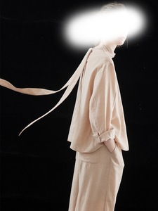 Completo casual rosa a due pezzi, vestibilità comoda, per donna, stile francese. - Product Image 2