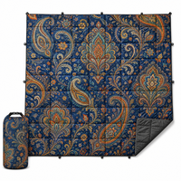 Couverture matelassée isotherme personnalisée, imperméable, pour le camping, les voyages en plein air, la randonnée, les pique-niques, les stades et les festivals